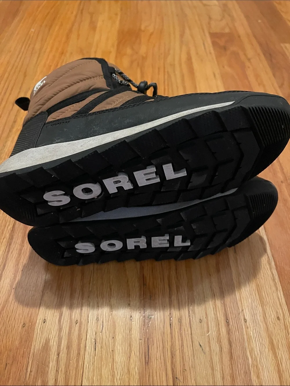 Sorel Kids Brown and Black Waterproof Winter Boots